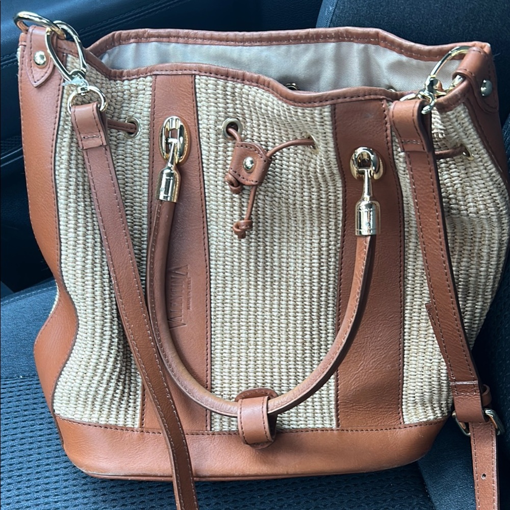 Brown and Tan Women's Bag